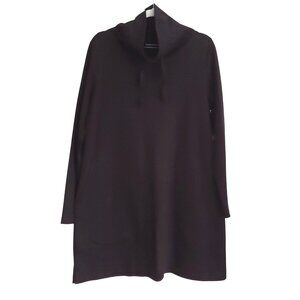 ✴️Eileen Fisher Black Long Sleeve Tunic with Cowl Neck✴️